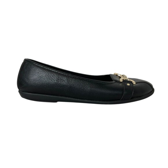 Aerosoles Women's Black Horse Bit Buckle Ballet Shoes Flats Size 8.5 W Slip-on - Picture 2 of 10